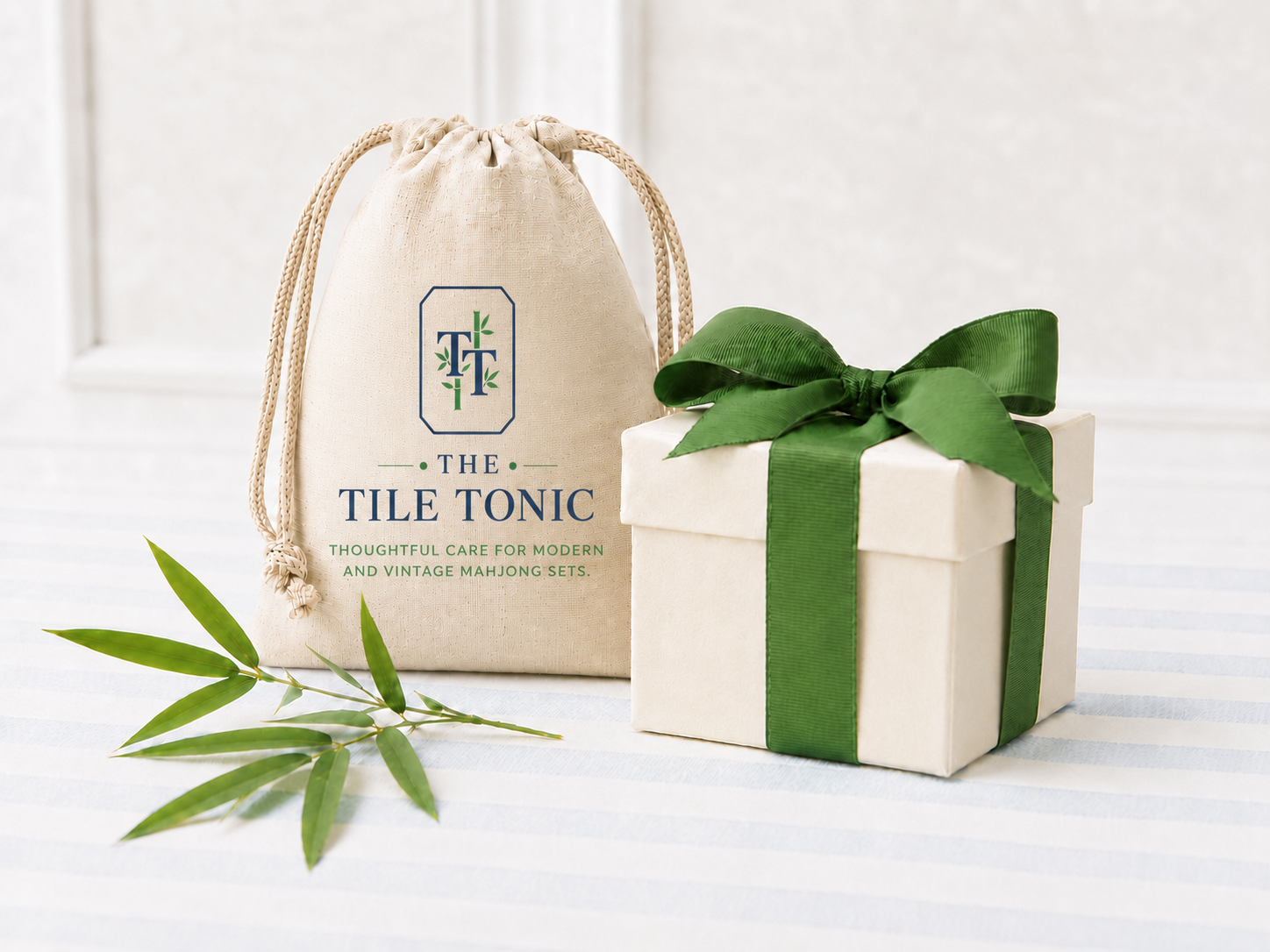 Tile Tonic care spray bottle with bamboo accents